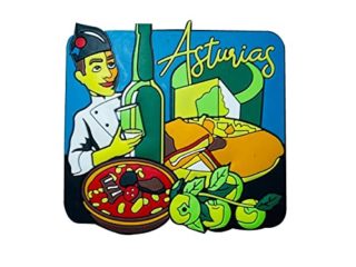 IMAN PVC ASTURIAS GASTRONOMIA FABADA QUESO SIDRA CACHOPO - IM080