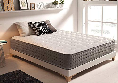 Imperial Relax | Colchón 135x190 Viscografeno | Espuma Viscoelástica | Hipoalergénico y Reversible | Alta Densidad | Alta Transpiración | Antibacteriano | Todas Las Medidas