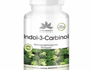 Indol-3-Carbinol – con brócoli en polvo – Vegano – 180 cápsulas