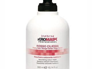 Inebrya Ice Cream INEBRYA Kromask Mascarilla de Color Rojo Cereza-300 ML, Rosso Ciliegia, 300 ml, 300