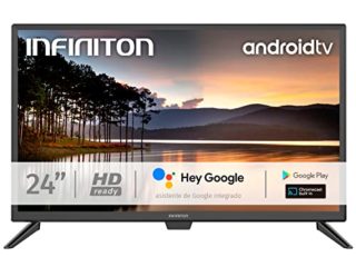 INFINITON INTV-24AF490– Televisor Smart TV 24" HD – Android 9.0 – Google Assistant – HBBTV – 3X HDMI – 2X USB - DVB-T2/C/S2 - Modo Hotel – Clase F