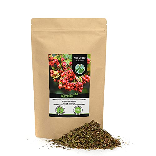 Infusión de espino blanco (250g), Té de espino blanco, suavemente secado y cortado, 100% natural