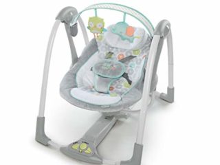 Ingenuity, Columpio compacto plegable - Hugs & Hoots, Multicolor