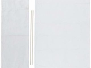 Inicio Lona de Repuesto para Silla de Director, Kit de Funda para Silla de Director Protector de Lona de Repuesto para Asiento y Taburete Trasero(Blanco)