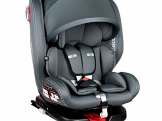 Innovaciones MS Discover Dual Giratoria 862 Silla de Coche Grupo 0/1/2/3, 0/36 Kilos, 62 X 56 X 45 cm, Gris