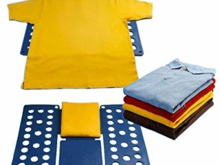 InnovaGoods Doblador de Ropa, Polipropileno, Azul, 24x59x3 cm