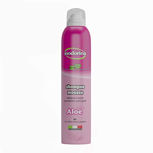 Inodorina - Champú Espuma de Lavado en Seco Aloe Vera de 300 ml