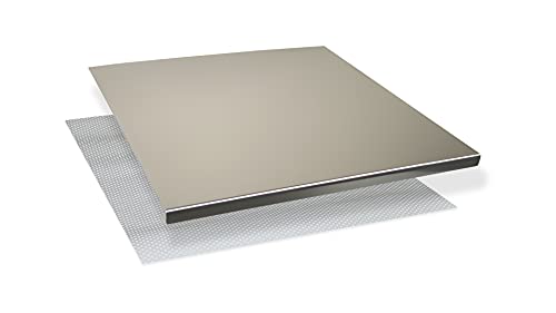 INOXLM Tabla de cortar para amasar encimeras de acero inoxidable Varias medidas para cocina para bar para restaurante para amasar (40 x 50 cm y 2 cm)