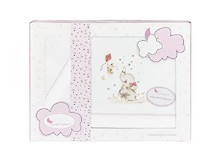 Interbaby Sabanas de Invierno Coralina Minicuna Extrasuave 50 x 80 cm (Bajera, encimera y Funda de Almohada) (1 Elefante Rosa)