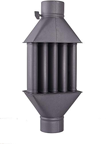 Intercambiador de calor de chimenea Diplomat/Intercambiador de aire caliente, enfriador de gas de escape, diámetro de 130 m, 5 tubos con amortiguador