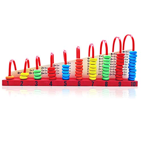 INTERNATIONAL DESIGN Abaco - Balotlier Tecnología Cromotech ® vertical para niños de madera escuela primaria primaria primaria aprender cálculo matemático, juego educativo, Montessori Comprar ahora