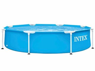 Intex 28205NP - Piscina desmontable redonda INTEX, piscina Metal Frame, medidas Ø244x51 cm, 1.828 litros, lona azul, piscinas tubulares INTEX, piscinas infantil, INTEX 55242