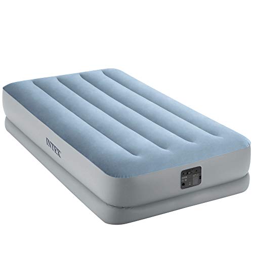 Intex 64166NP - Colchón hinchable INTEX Dura Beam Plus, cama inflable individual, cama hinchable 90, medidas 99x191x30 cm, colchón autoinflable, con bomba integrada