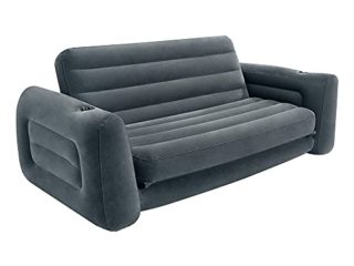 INTEX 66552NP - Sofá cama hinchable 2 en 1, Color Gris