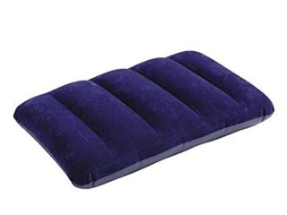 Intex 68672 - Almohada hinchable flocada, 43 x 28 x 9 cm, color azul