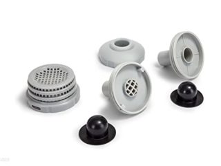 Intex Small Pool Strainer Connector Set 2 Inlets 1 Directional 3 Black Plugs