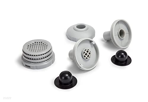 Intex Small Pool Strainer Connector Set 2 Inlets 1 Directional 3 Black Plugs