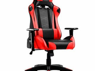 IntimaTe WM Heart Silla Gaming, Silla Gamer Ergonómica, Racing Silla Gamer con Reposacabeza Apoyo y Cojín Lumbar, Cuero Sintético PU, Oficina Silla Computadora,para Los Jugadores de PC Gamer, Rojo