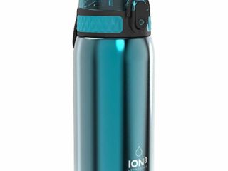 Ion8 Acero Inoxidable Botella Agua, Sin Fugas, Aqua, 400ml