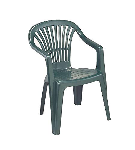 Ipae-Progarden S.P.A. 0654851-bbires Sillon Respaldo BAJO SCILLA Verde, plástico