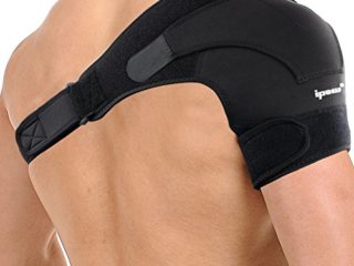 IPOW Hombrera Ajustable, Apoyo de Hombro de Neopreno Transpirable, Protección Hombro para Prevención y Recuperación de Lesiones Deportivas, Hombre/Mujer