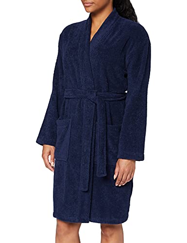 Iris & Lilly, Albornoz Corto de Rizo para Mujer, Azul (Blue), M