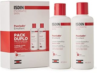ISDIN - Loción diaria, hidrata, elimina escamas y reduce las rojeces de la piel de personas con psoriasis - 2 x 200g