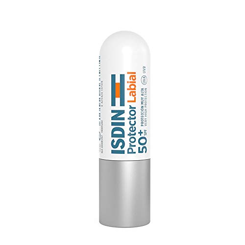 ISDIN Protector Labial Spf 50+, Protector Labial de Muy Alta Protección para Usar en Condiciones Extremas, Blanco, 4 Gramos