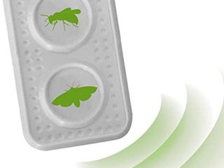 ISOTRONIC Ahuyentador de polillas y avispas con ultrasonidos | Repelente acústico para polillas y avispas | Apto para exteriores como jardines, balcones, terrazas, patios | Efecto duradero