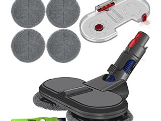 Italdos Cepillo Friegasuelos compatible para Dyson V7 V8 V10 V11 V15 Cabezal de Trapeador de Piso con Caja de Agua Desmontable ideal para Mármol Parquet incluye Paño de Microfibra