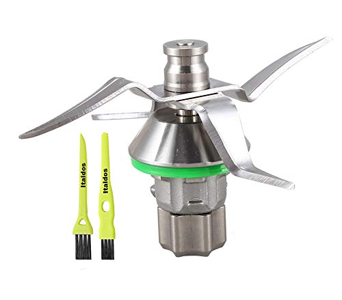 Italdos Cuchilla de Repuesto Compatible para Vorwerk Thermomix Bimby TM5 TM 5 en Acero Inoxidable con Cepillos de Limpieza