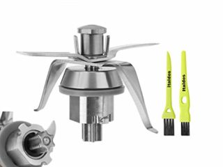 Italdos Cuchilla de Repuesto para Vorwerk Thermomix Bimby TM21 TM 21 en Acero Inoxidable Junta incluida con Cepillos