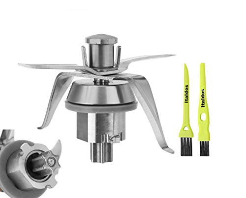 Italdos Cuchilla de Repuesto para Vorwerk Thermomix Bimby TM21 TM 21 en Acero Inoxidable Junta incluida con Cepillos