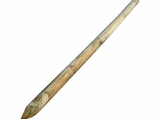 Italfrom 5851 - Lote de 10 postes redondos de madera de pino torneados, impregnados y tratados para empalizadas o estacadas, diámetro 8 cm, altura 200 mm
