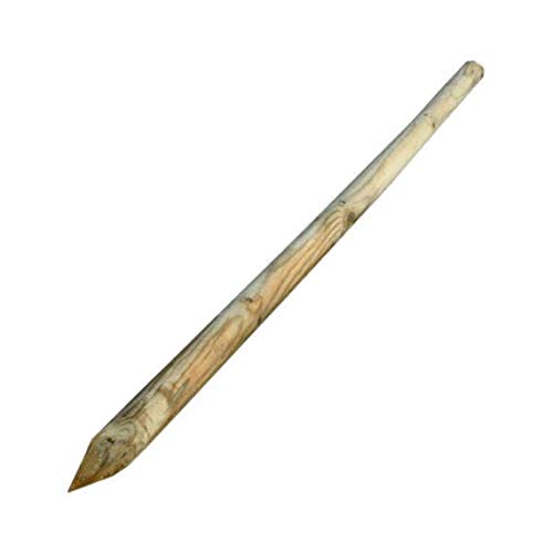 Italfrom 5851 - Lote de 10 postes redondos de madera de pino torneados, impregnados y tratados para empalizadas o estacadas, diámetro 8 cm, altura 200 mm