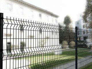 Italfrom - Valla para exteriores, red metálica electrosoldada, 200 x 102 (alto) cm, color antracita, referencia 2285