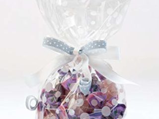 Italpak Celofán Transparentes, Bolsas para Chuches, Bolsitas de Regalos, Poliuretano, Blanco, 15x25cm, 50