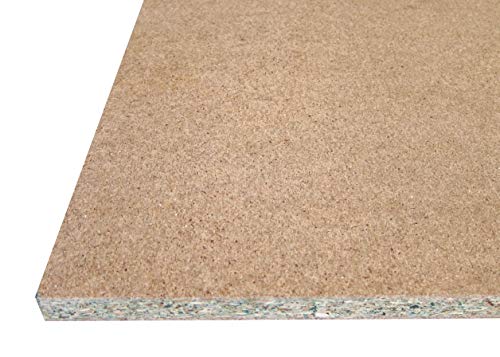 IVERICO® - Tablero Aglomerado de Madera, Hidrófugo, sin Recubrir. Corte a Medida: (Grosor 16mm, 120 x 80 cm, Pack 3ud)