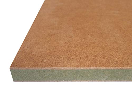 IVERICO® - Tablero de Madera, MDF/DM, Hidrófugo. Corte a Medida: (Grosor 30mm, 120 x 80 cm)