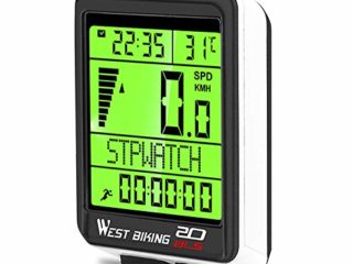 IWILCS Cuentakilómetros Bicicleta, Velocímetro inalámbrico Bicicleta, Computadora de Bicicleta Impermeable, Velocímetro Bici, con Pantalla LCD y 5 Idiomas