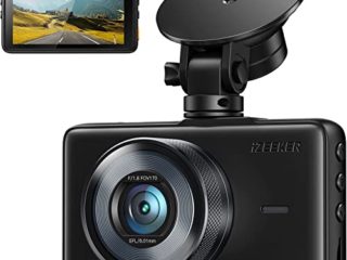 iZEEKER Cámara de Coche FHD 1080P Dashcam, 2 Opciones de Montaje, Pantalla de 3 Pulgadas, 170° Gran Angular, Sensor G, Monitor de Aparcamiento, Detección de Movimiento, Grabación en Bucle, WDR