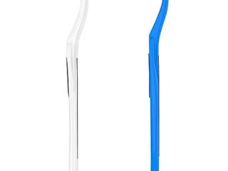 iZhuoKe Eliminación de sarro Dientes,Paquete de 2 Eliminación de sarro Quitamanchas de dientes profesional para té, café, tabaco, manchas de bebida de cola, antideslizante (Blanco y Azul)