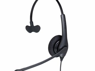 Jabra Biz 1500 - Auricular monoaural de rápida desconexión con Cable y micrófono con cancelación de Ruido - Protección contra Sonidos excesivamente Altos y dañinos para teléfonos de Escritorio