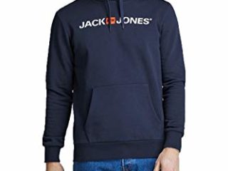 Jack & Jones Jjecorp Logo Sweat Hood Noos Regular Fit Sudadera, Navy Blue, XL para Hombre