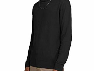 Jack & Jones Jjeemil Knit Roll Neck Noos Camiseta Cuello Alto, Negro (Black Black), Large para Hombre