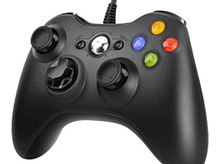 JAMSWALL&1 Xbox 360 Mando de Gamepad, Controlador Mando USB de Xbox 360 con Vibración, Controlador de Gamepad para Xbox 360 Mando para PC Windows XP/7/8/10