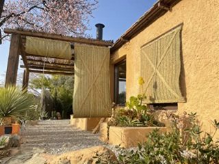 Jarapa Home Persiana de Esparto Hecha a Mano en España (100x80 cm.) - Cortina de Esparto Esterón Andaluz, persiana de Fibras Naturales - Persiana de Yute