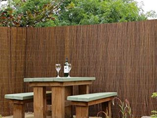 Jardin202 - Cerramiento de Mimbre Natural 80% Ocultación | Seleccione LA Medida| Varias Medidas | Rollo: 1 x 5 Metros