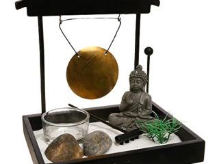Jardín Zen Tori - como se ve en la imagen; el set incluye: PIEDRAS, 1 PORTA VELAS, 1 GONG, ARENA
