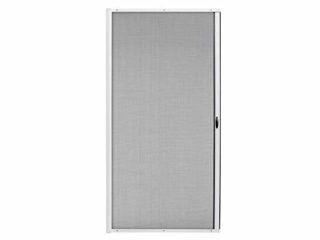 jarolift 3 en 1 Zanzara Puerta Mosquitera Corredera con Marco de Aluminio, Protección contra Insectos, Kit Acortable, 140 x 240 cm (Ancho x Alto), Color Blanco
